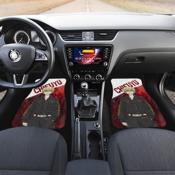 chifuyu car floor mats custom tokyo revengers anime car accessories muukn