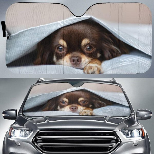 Mixed Breed Cute Car Sun Shade