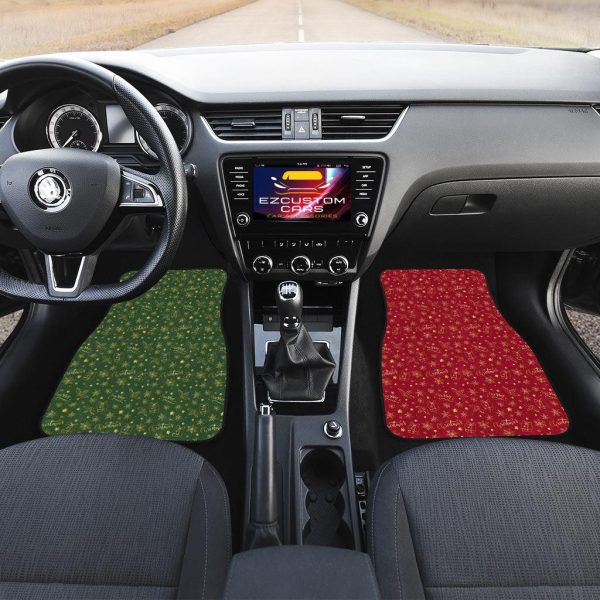 christmas car accessories custom car floor mats christmas pattern jiywi