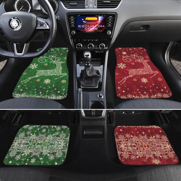 christmas car accessories custom car floor mats christmas reindeer z1ejh