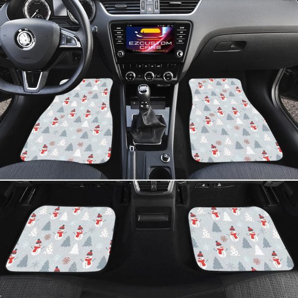 christmas car accessories custom car floor mats christmas snowmen pattern at9hv