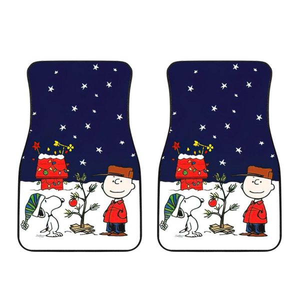 christmas car accessories custom car floor mats snoppy love n08n8