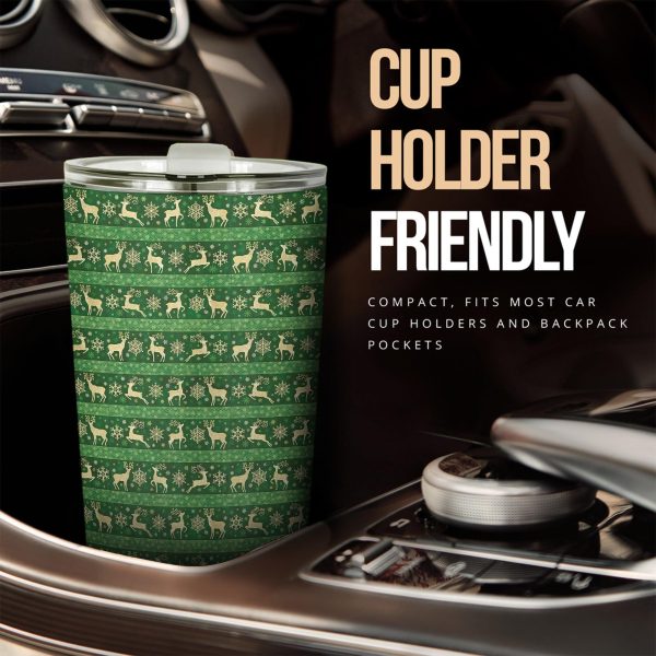 christmas car accessories custom car tumblers cup christmas deer pattern iz3ds