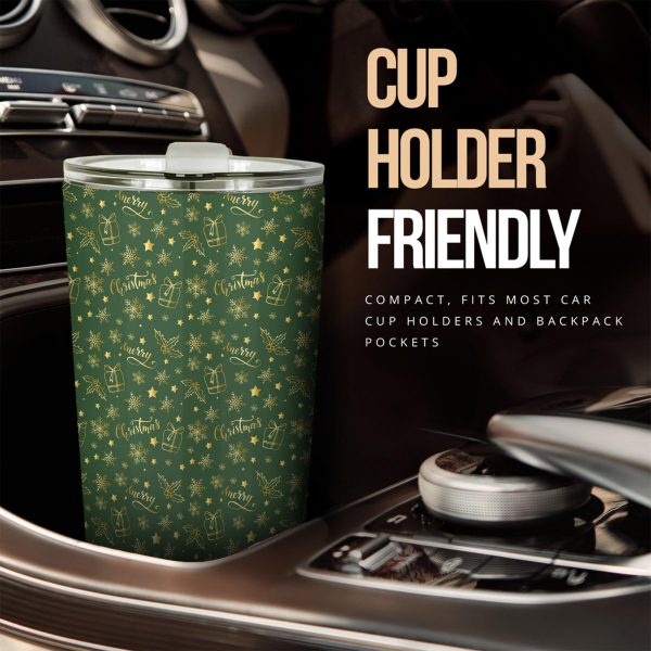 christmas car accessories custom car tumblers cup christmas pattern blue ap8tv