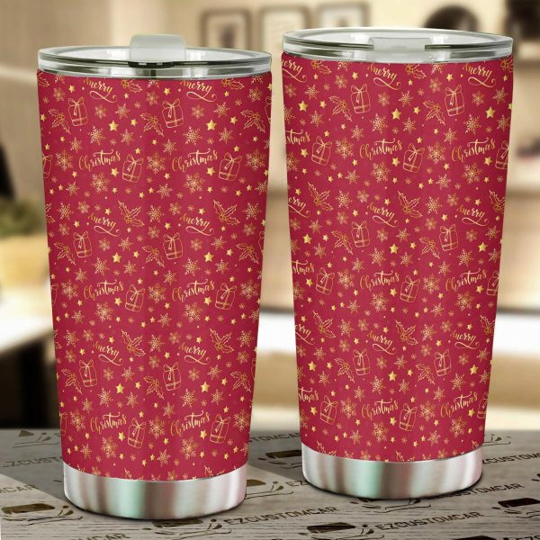 The Starry Night Car Tumbler Cup Custom Red Car Accessories