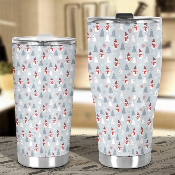 christmas car accessories custom car tumblers cup christmas snowmen pattern 2lqn3
