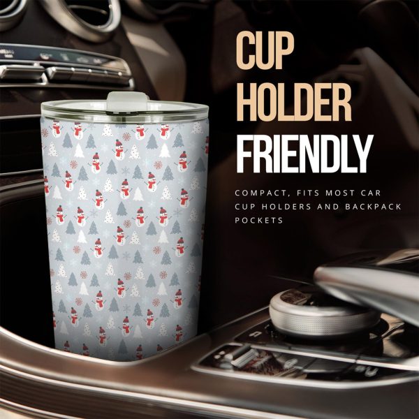 christmas car accessories custom car tumblers cup christmas snowmen pattern nwes9