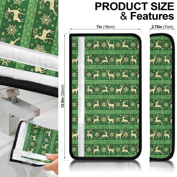 christmas car accessories custom seat belt covers christmas deer pattern lxyyr