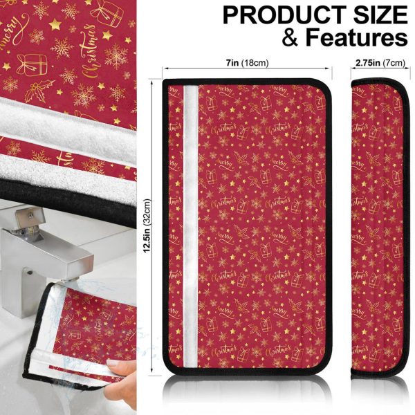 christmas car accessories custom seat belt covers christmas pattern red 8uujy
