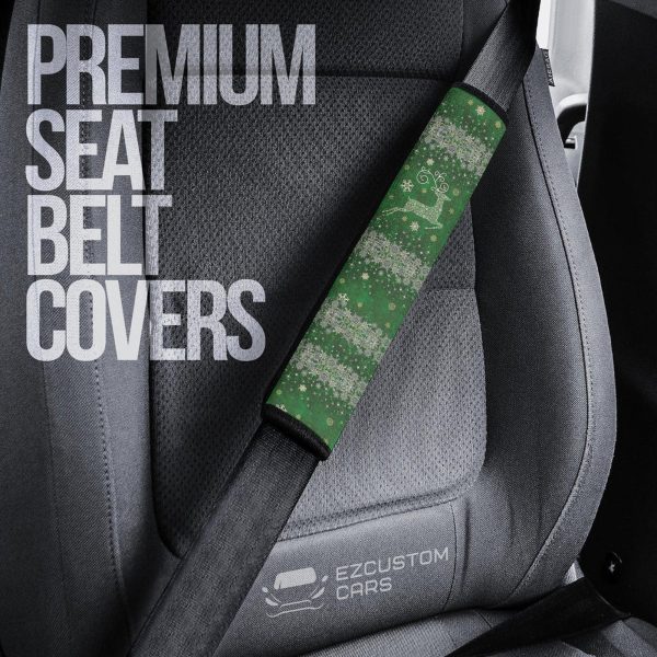 christmas car accessories custom seat belt covers christmas reindeer blue vqvri