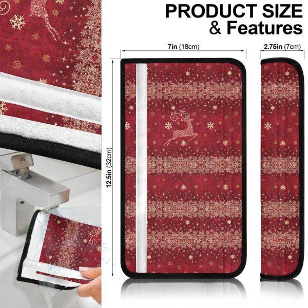 christmas car accessories custom seat belt covers christmas reindeer red shr6l