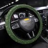 Christmas Car Accessories Steering Wheel Cover Christmas Pattern Blue