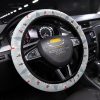Christmas Car Accessories Steering Wheel Cover Christmas Snowmen Pattern