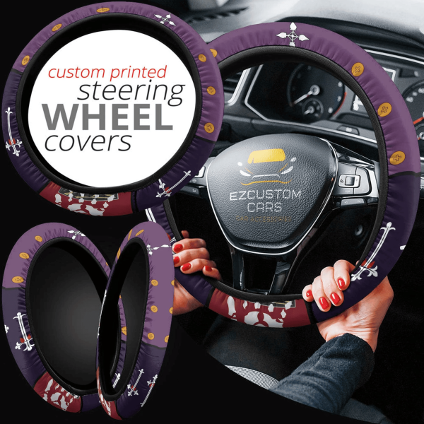 chrollo lucifer anime steering wheel cover custom anime hunter x hunter car accessories bifge