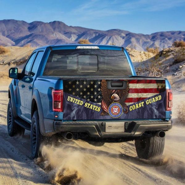 coast guard ezcustomcar us military force truck tailgate decal auyxy