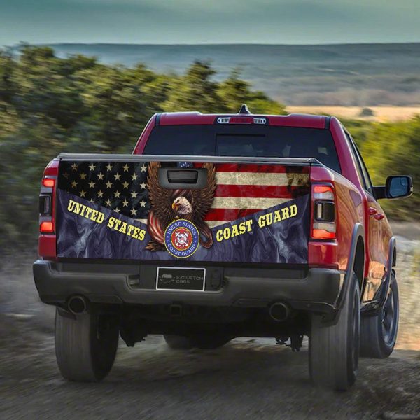 coast guard ezcustomcar us military force truck tailgate decal v84u7