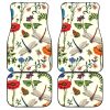 Colorful Flower Butterfly Dragonfly Car Floor Mats Custom Dragonfly Car Accessories