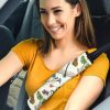 Colorful Flower Butterfly Dragonfly Seat Belt Covers Custom Dragonfly Car Accessories