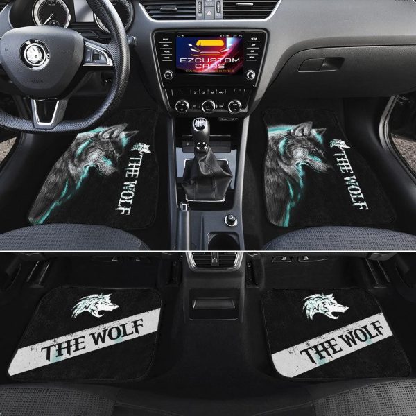colorful wolf car floor mats custom animal car accessories o6qxa