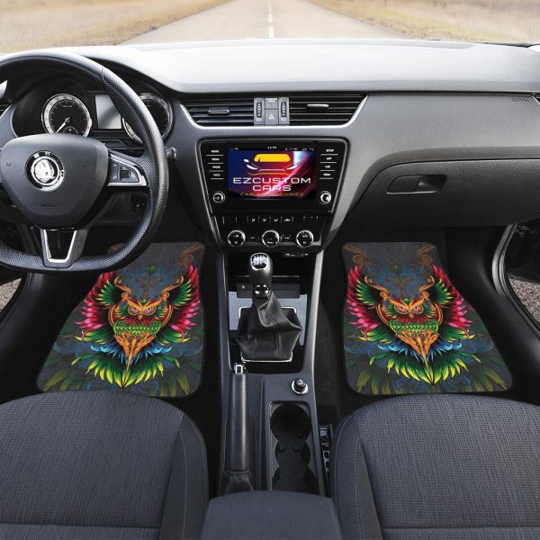 colourful owl car floor mats custom owl car accessories n3vhz