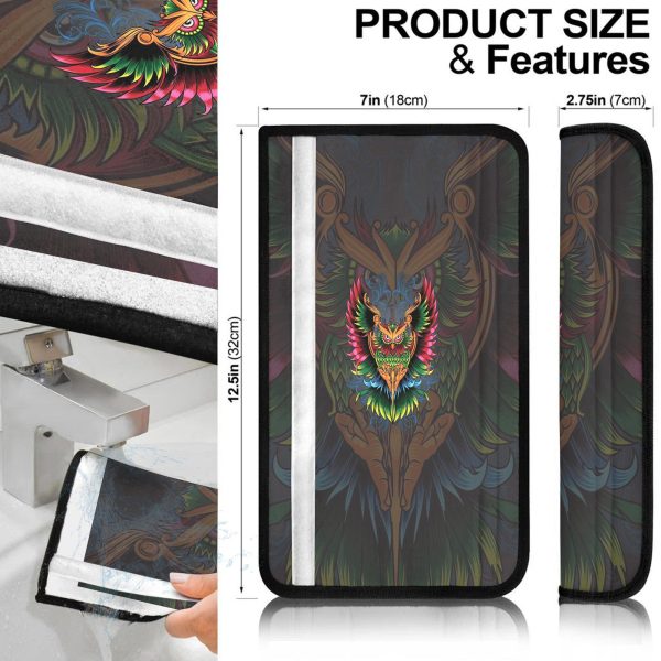 colourful owl seat belt covers custom owl car accessories zpdpa