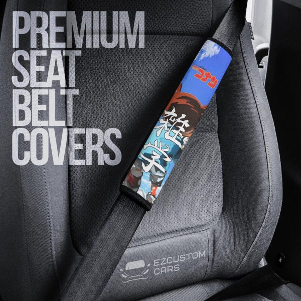conan seat belt covers custom anime detective conan car accessories eqc1p