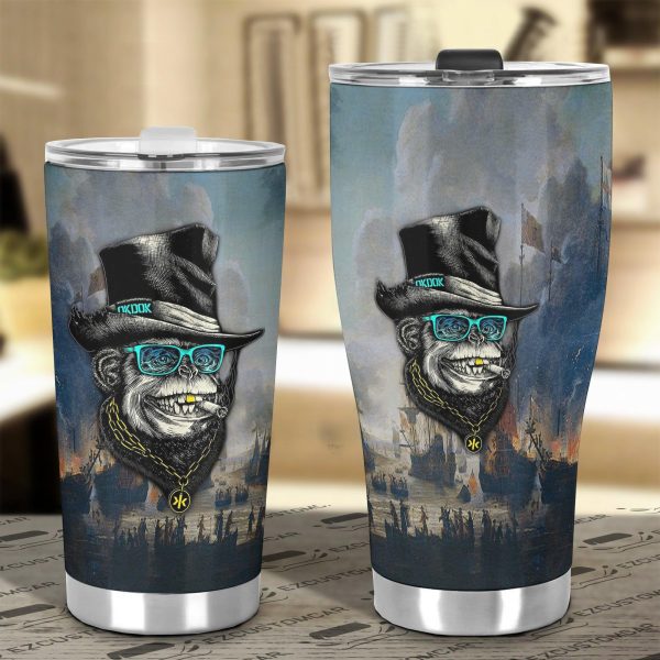 cool monkey car tumbler cup custom animal car accessories qy8xf