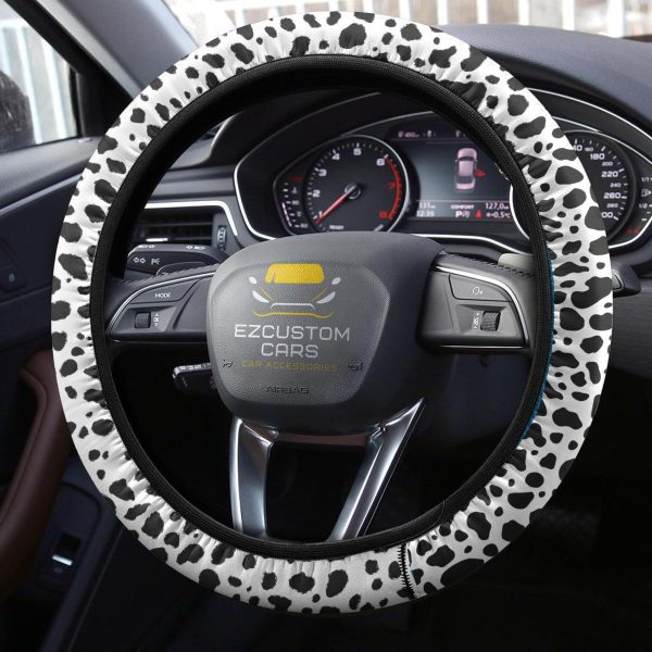 cow skin anime steering wheel cover custom animal car accessories wx2ak