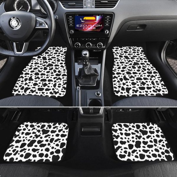 cow skin car floor mats custom animal car accessories e7han