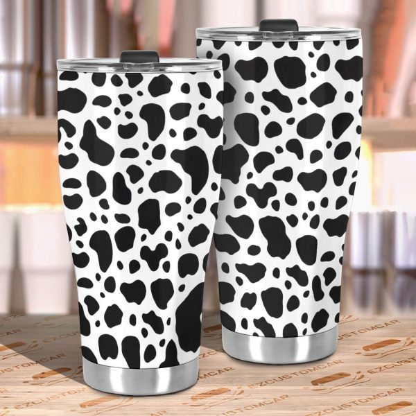 cow skin stainless steel tumbler custom animal car accessories 4bfp5