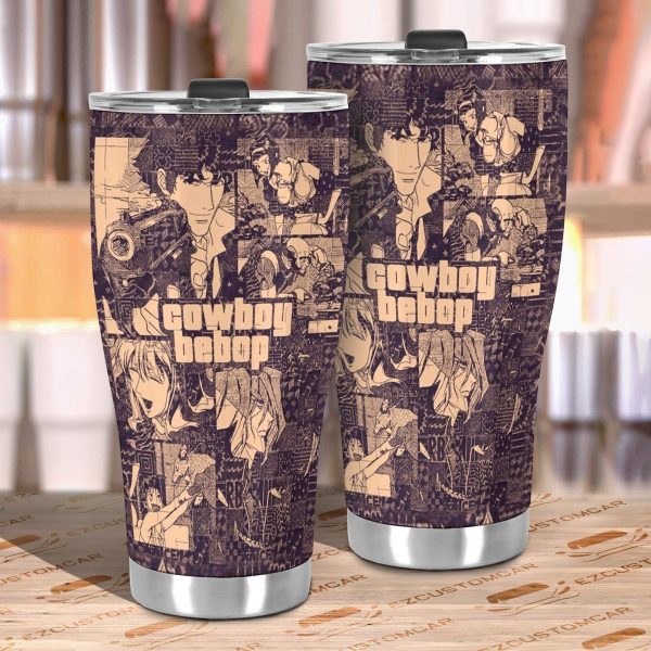 cowboy bebop car tumblers cup anime car accessories mix manga ciayn
