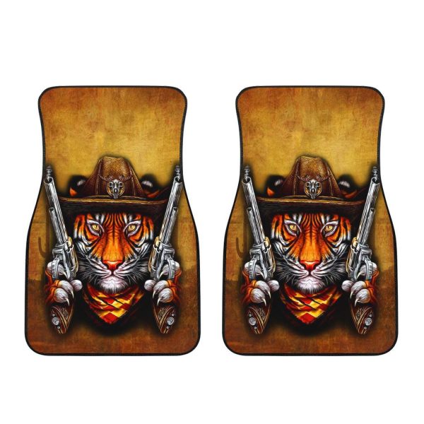 cowboy tiger car floor mats custom tiger car accessories 8tcsf