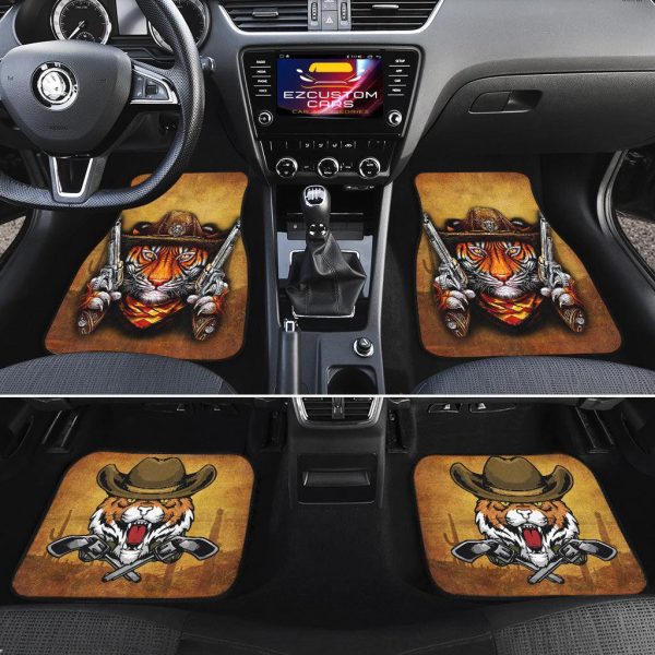 cowboy tiger car floor mats custom tiger car accessories qkx6p