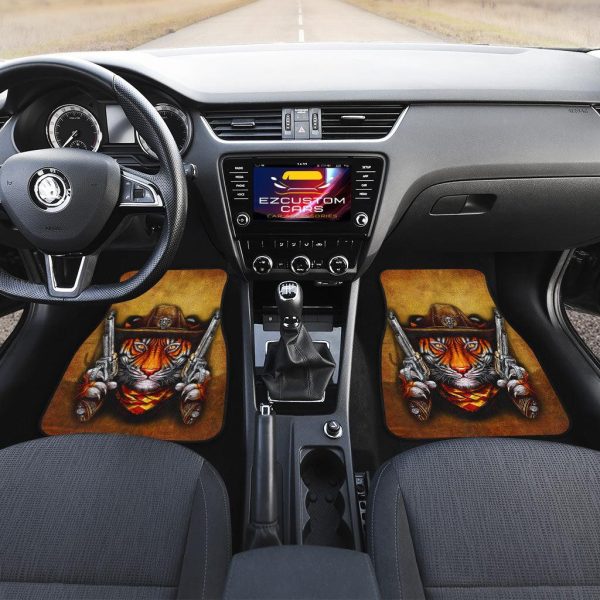 cowboy tiger car floor mats custom tiger car accessories xanhz
