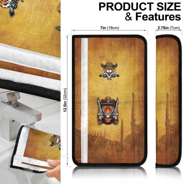 cowboy tiger seat belt covers custom tiger car accessories orujj