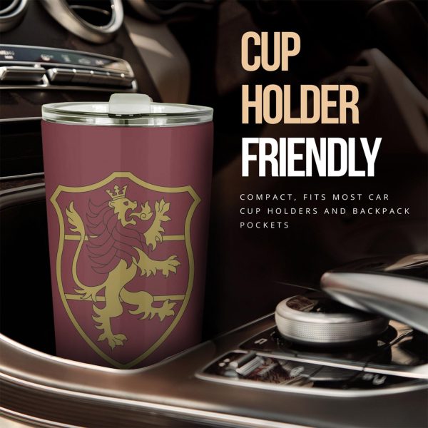 Crimson Lion Stainless Steel Tumbler Black Clover Anime Car Accessories