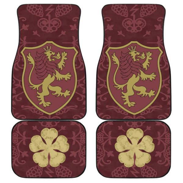 Black Clover Car Floor Mats Custom Sword