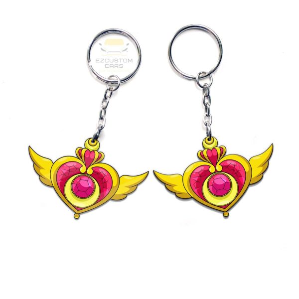 crisis moon compact symbols keychains sailor moon anime car accessories aus2q