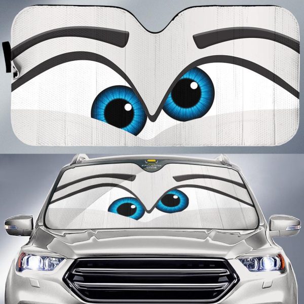 cross eyed cartoon custom car windshield sunshades sbmyt
