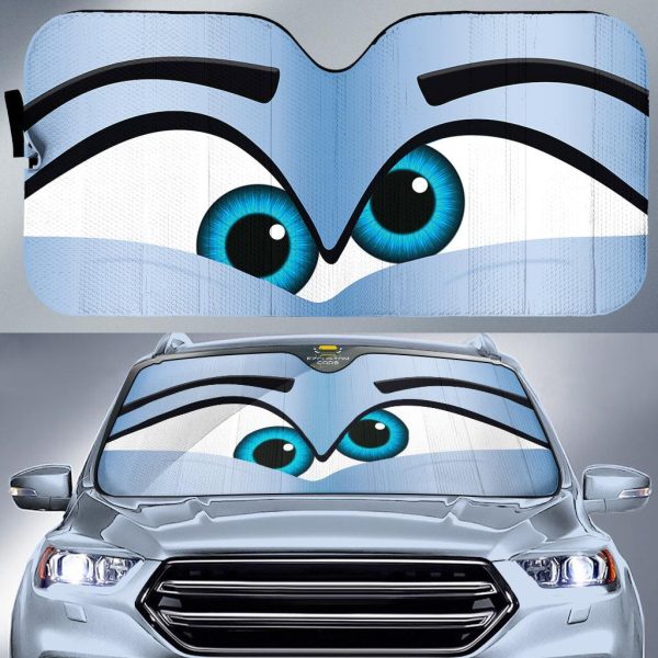cross eyed cartoon custom car windshield sunshades x989g