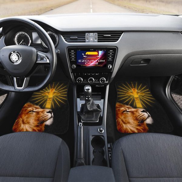 cross x lion car floor mats custom lion car accessories bdm0q