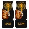 Cross x Lion Car Floor Mats Custom Lion Car Accessories