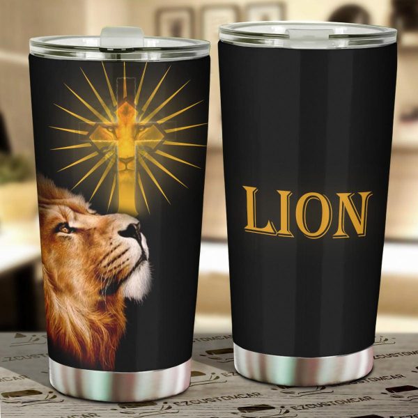 Wolf x Lion Car Tumbler Cup Custom Lion Car Accessories