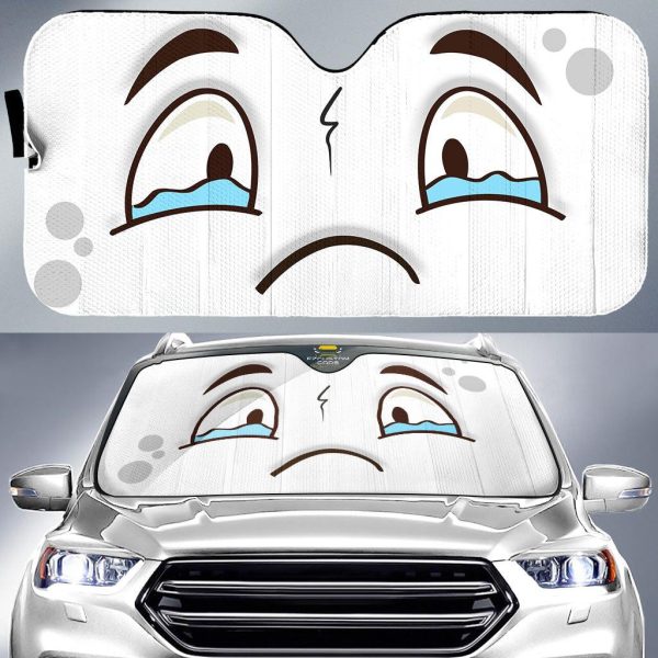 cry cartoon eyes car sun shade custom car accessories s34cm