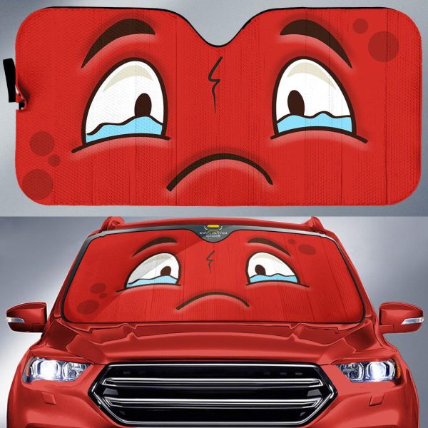 cry cartoon eyes car sun shade custom car accessories zmkjj