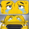 Crying Cartoon Eyes Car Windshield Sun Shade