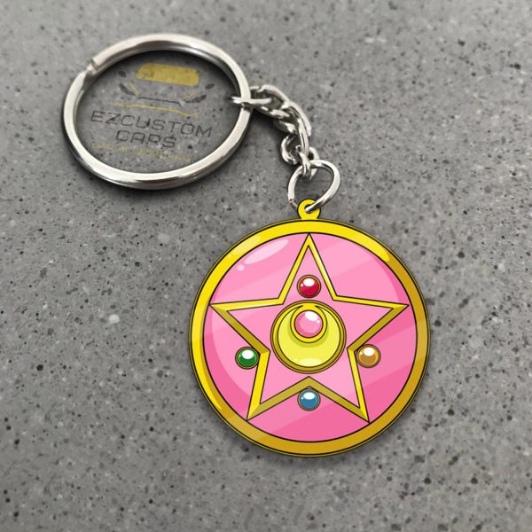 Eternals Compact Symbols Keychains Sailor Moon Anime Car Accessories