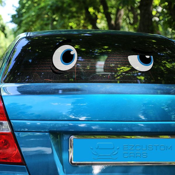 curious cartoon eyes car sticker custom car accessories 12aju