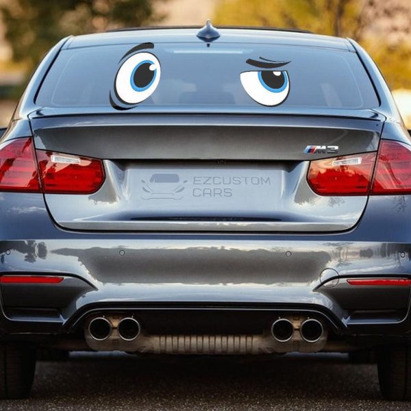 curious cartoon eyes car sticker custom car accessories glmnv
