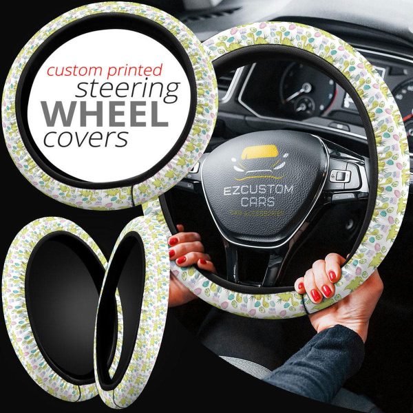 cute apatosaurus pattern car accessories custom dinosaur anime steering wheel cover yvipq